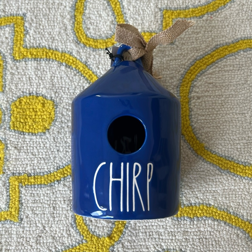 NWT Rae Dunn CHIRP Birdhouse